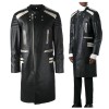Premium Quality Men Genuine Leather Biker Coat Cowboy Long Coat Men Style Length Coat